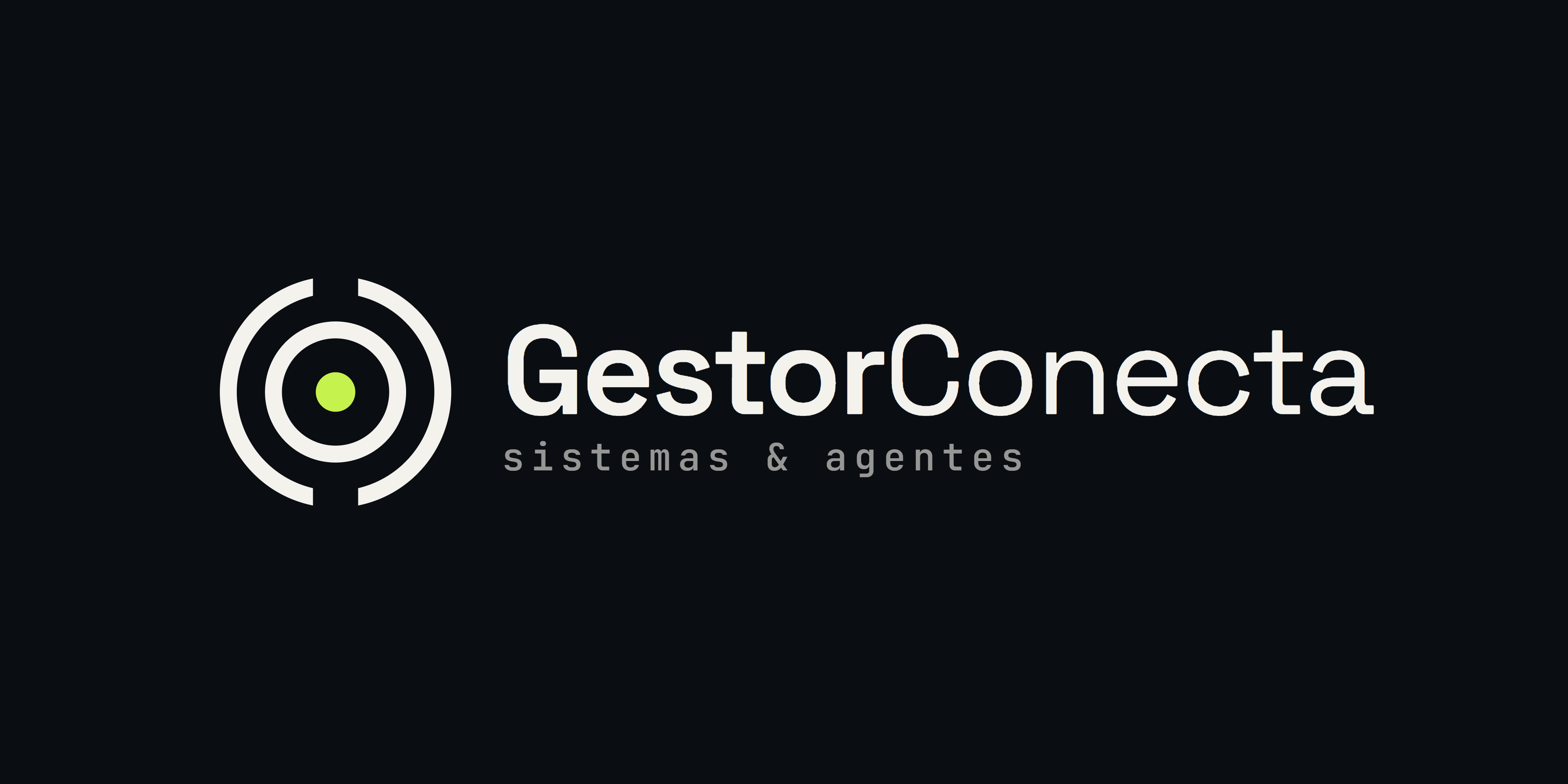 Logo completa horizontal · fundo escuro